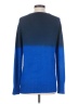 Theory Color Block Blue Wool Pullover Sweater Size S - photo 2