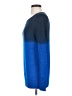 Theory Color Block Blue Wool Pullover Sweater Size S - photo 5