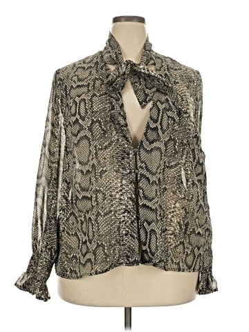 Forever 21 Plus Long Sleeve Blouse (view 1)