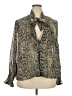 Forever 21 Plus 100% Polyester Animal Print Silver Long Sleeve Blouse Size 2X Plus - photo 1