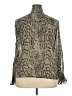 Forever 21 Plus 100% Polyester Animal Print Silver Long Sleeve Blouse Size 2X Plus - photo 2