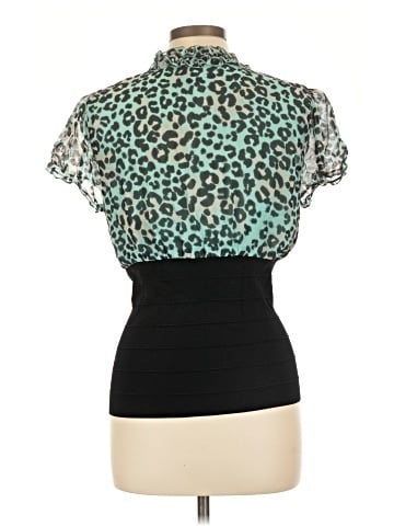 INC International Concepts Short Sleeve Silk Top (view 2)