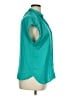 Nine West 100% Polyester Teal Short Sleeve Blouse Size XL - photo 4