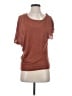 Bordeaux 100% Modal Brown Short Sleeve Top Size XS - photo 1