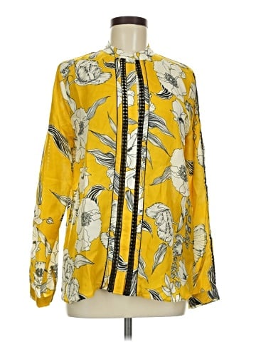 Vineet Bahl Long Sleeve Silk Top (view 1)