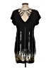 BCBGMAXAZRIA 100% Silk Graphic Black Cocktail Dress Size XS - photo 2