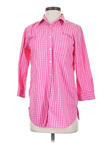 Lands' End 3/4 Sleeve Button-Down Shirt (view 1)