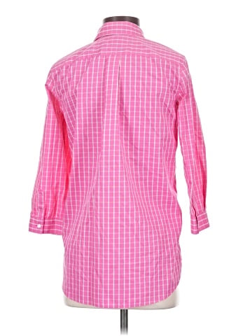 Lands' End 3/4 Sleeve Button-Down Shirt (view 2)