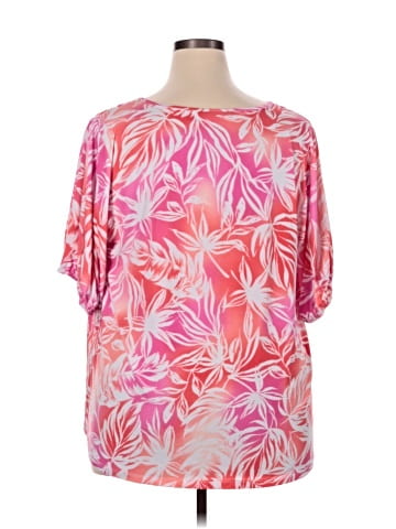 Susan Graver Short Sleeve Blouse (view 2)