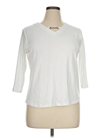 Karen Scott 3/4 Sleeve Top (view 1)
