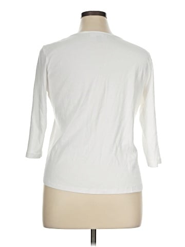 Karen Scott 3/4 Sleeve Top (view 2)