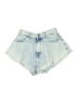 Bershka Blue Denim Shorts Size 6 (estimated) - photo 1