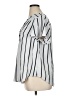 Torrid 100% Polyester Stripes White Short Sleeve Blouse Size 1X Plus (1) - photo 5