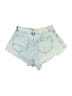Bershka Blue Denim Shorts Size 6 (estimated) - photo 2