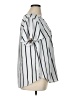 Torrid 100% Polyester Stripes White Short Sleeve Blouse Size 1X Plus (1) - photo 4