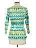 Sparrow Chevron-herringbone Teal Pullover Sweater Size L - photo 2