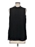 DR2 100% Polyester Black Sleeveless Blouse Size M - photo 1