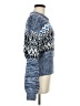 Ann Taylor LOFT Chevron-herringbone Blue Pullover Sweater Size M - photo 4