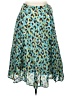 Ruby Rd. 100% Cotton Animal Print Teal Casual Skirt Size 16 Petite - photo 1