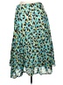 Ruby Rd. 100% Cotton Animal Print Teal Casual Skirt Size 16 Petite - photo 2