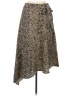 Nine West 100% Polyester Animal Print Gold Casual Skirt Size M - photo 1