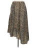 Nine West 100% Polyester Animal Print Gold Casual Skirt Size M - photo 2