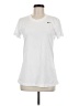 Nike 100% Polyester White Active T-Shirt Size M - photo 1