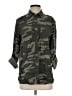 Express 100% Lyocell Camo Green 3/4 Sleeve Button-Down Shirt Size S - photo 1