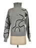 Nine West Graphic Gray Pullover Sweater Size XS - photo 1