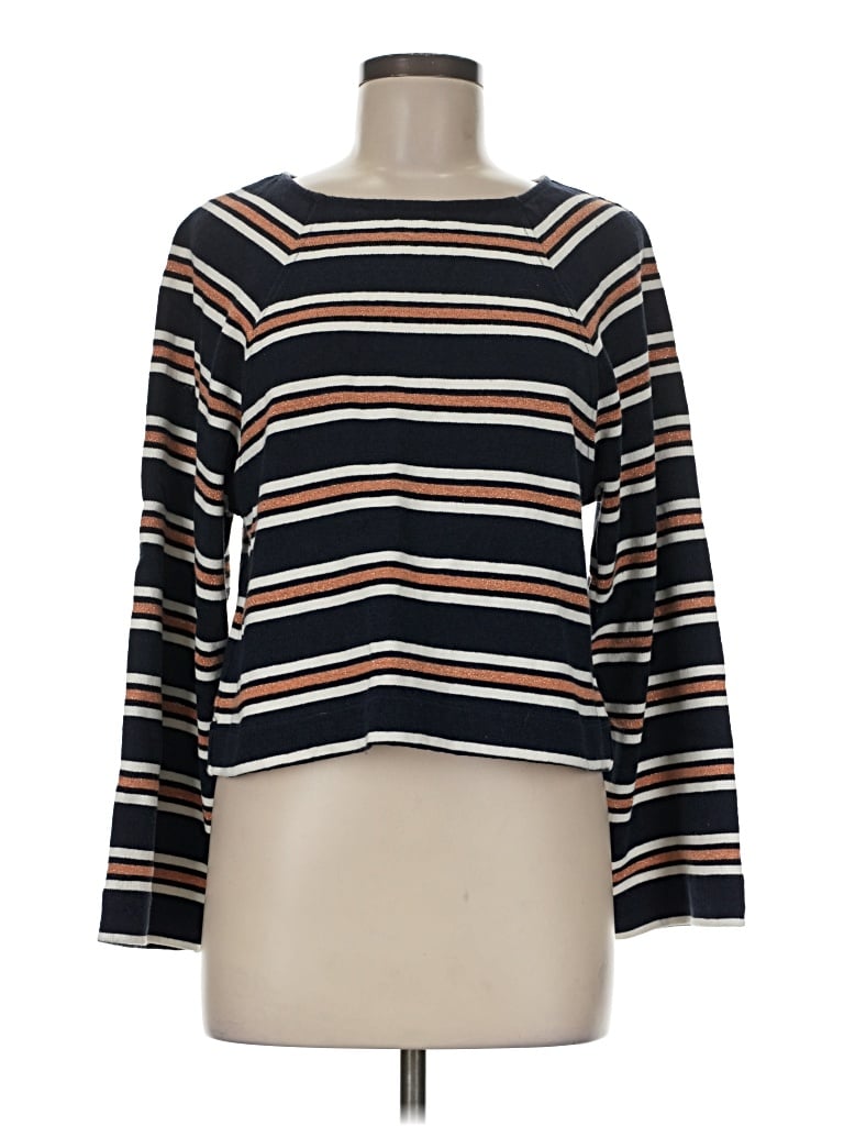 Pre-owned Texture & Thread Madewell Pullover Sweater In Black
