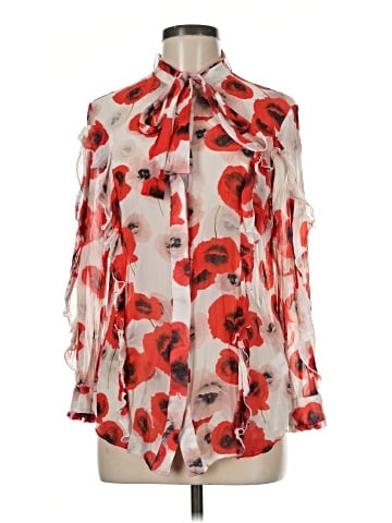 Nicholas Long Sleeve Silk Top (view 1)