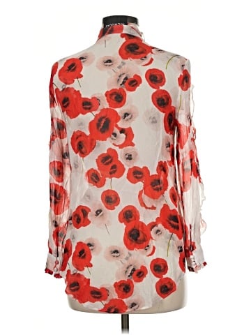 Nicholas Long Sleeve Silk Top (view 2)