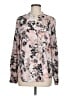 Calvin Klein 100% Polyester Floral Pink Long Sleeve Blouse Size M - photo 1