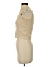 Line & Dot Tan Sleeveless Top Size XS - photo 5