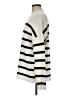 MNG Stripes Ivory Turtleneck Sweater Size M - photo 5