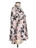 Calvin Klein 100% Polyester Floral Pink Long Sleeve Blouse Size M - photo 4