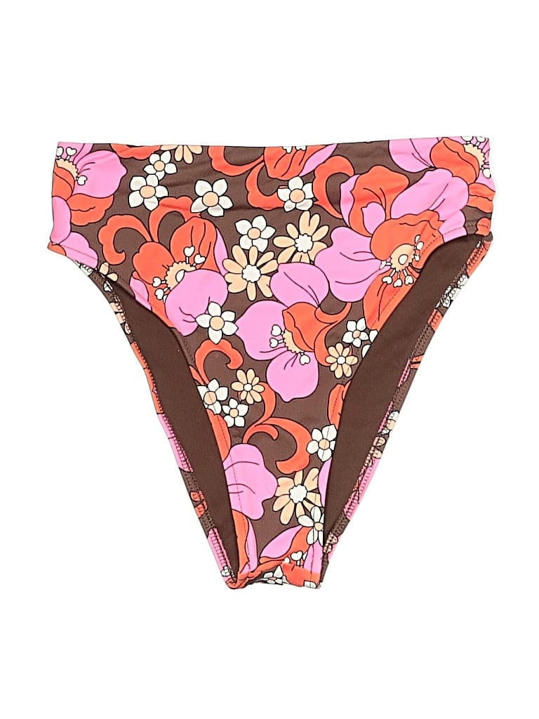 Pre-owned Frankies Bikinis Swimsuit Bottoms In Brown