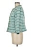 Black Label by Chico's 100% Cotton Tweed Teal Jacket Size Med (1) - photo 5