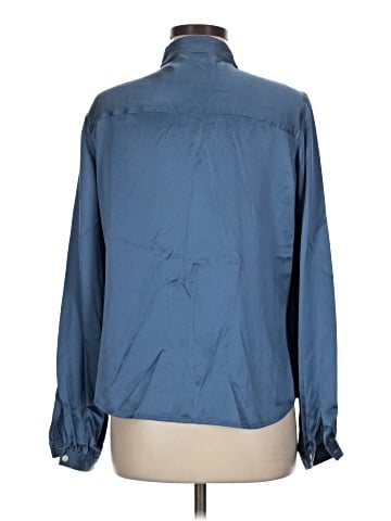 Lizwear by Liz Claiborne Long Sleeve Silk Top (view 2)