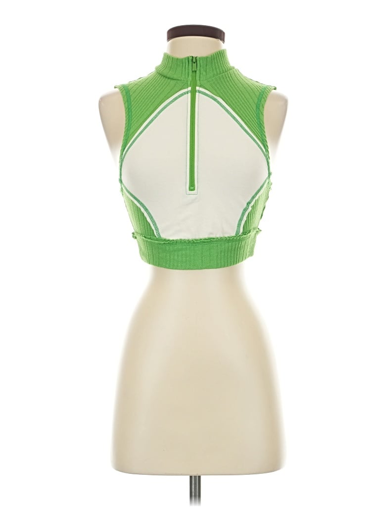 Pre-owned Bdg Tank Top Green Halter Neckline Tops
