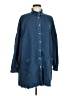Anna-kaci Blue Long Sleeve Button-Down Shirt Size L - photo 1