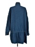 Anna-kaci Blue Long Sleeve Button-Down Shirt Size L - photo 2