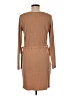 Charles Henry Solid Tan Casual Dress Size M - photo 2