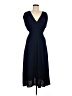 Max Studio 100% Polyester Solid Blue Casual Dress Size M - photo 1