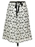 Max Studio 100% Cotton Graphic White Casual Skirt Size 0 - photo 2