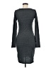 Leith Solid Gray Casual Dress Size M - photo 2