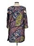 Entro 100% Rayon Blue 3/4 Sleeve Blouse Size L - photo 2