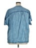 J.Jill Blue Short Sleeve Blouse Size XL - photo 2