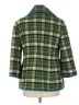 Tabitha Plaid Green Coat Size M - photo 2