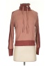 Monrow Color Block Burgundy Turtleneck Sweater Size XS - photo 1